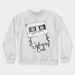 Good Vibes Johnny Cash // Retro Ribbon Cassette Crewneck Sweatshirt